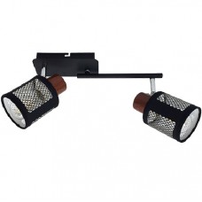 Φωτιστικό Σποτ 2xE27 230V Μαύρο 955DELIA2/BL